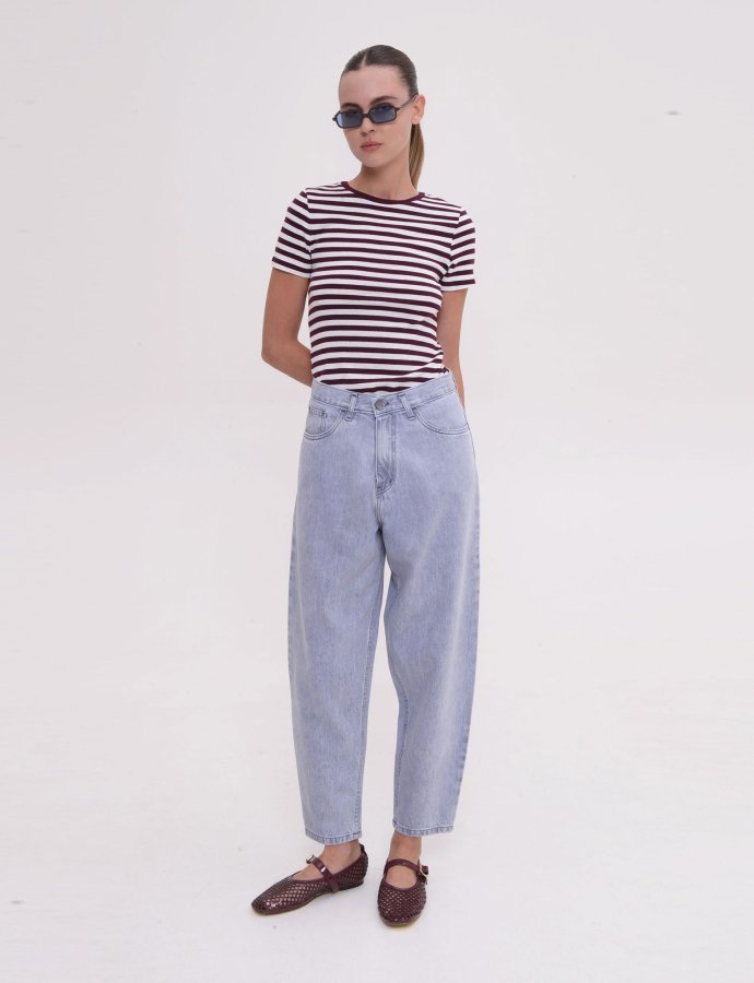 Lima denim pants platinum grey