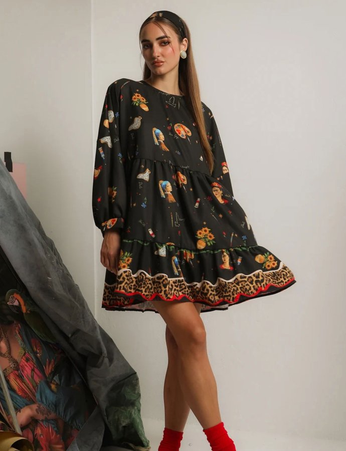 Lumi dress leopard