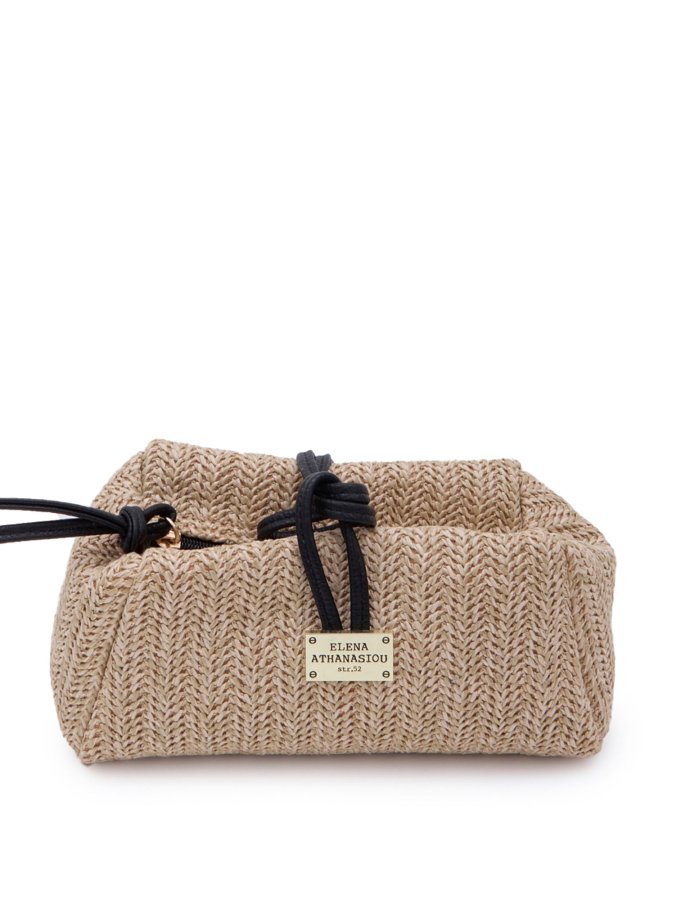 Lunchbag vegan straw beige