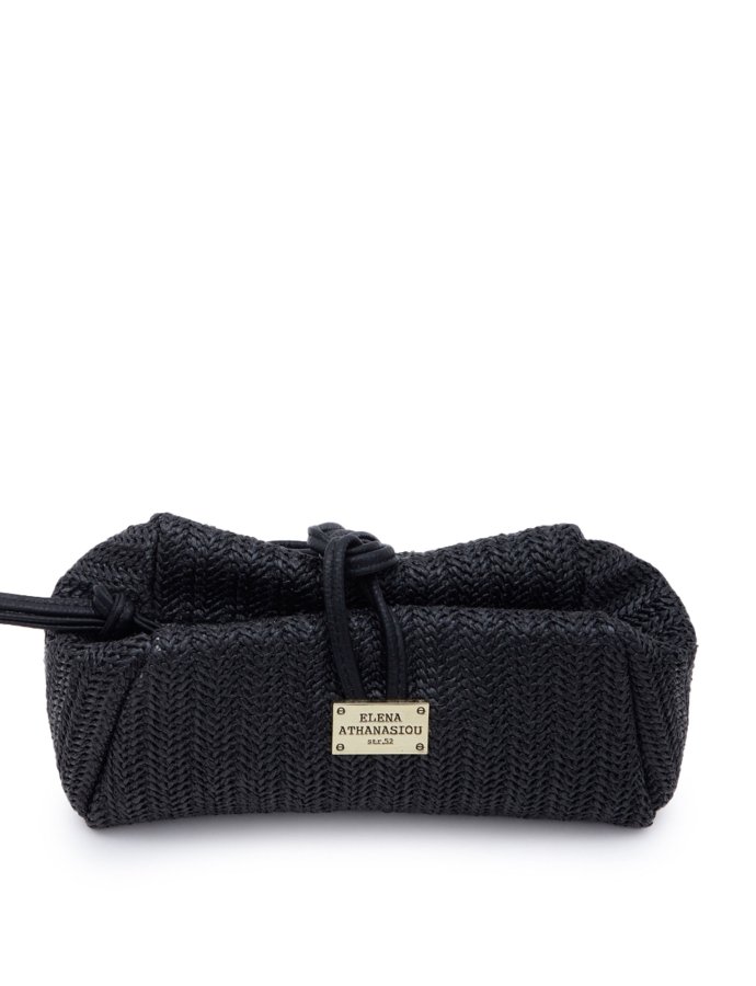 Lunchbag vegan straw black