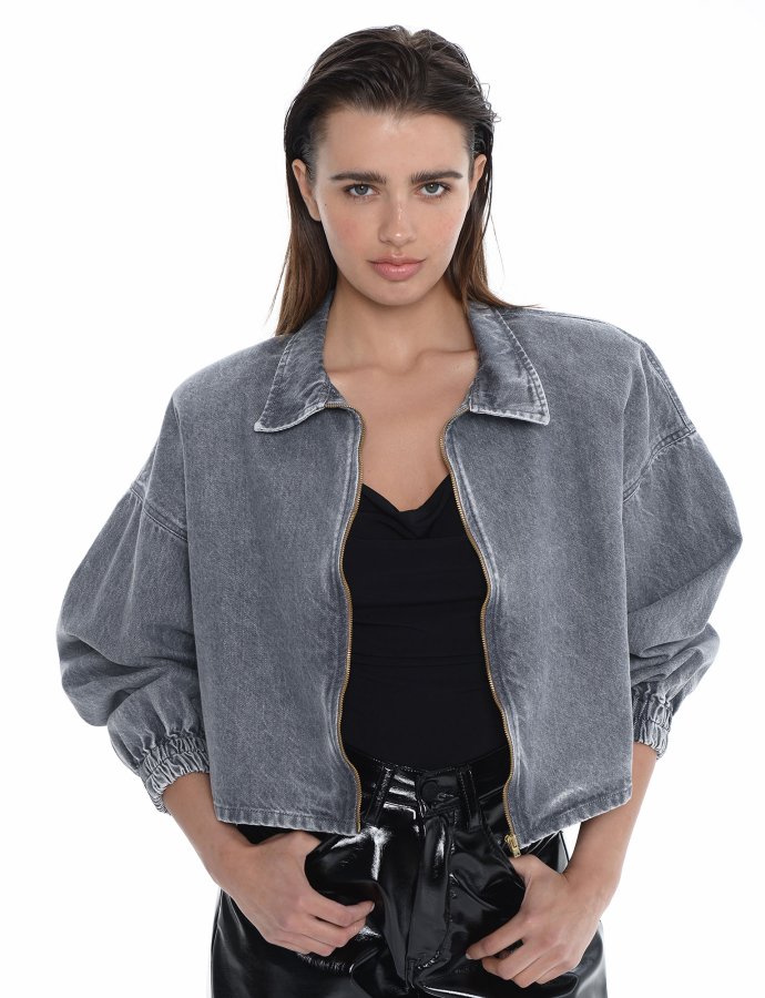 Madison denim jacket graphite