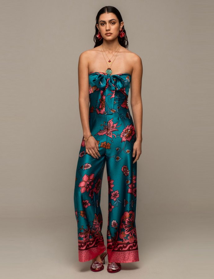 Magnolia strapless jumpsuit