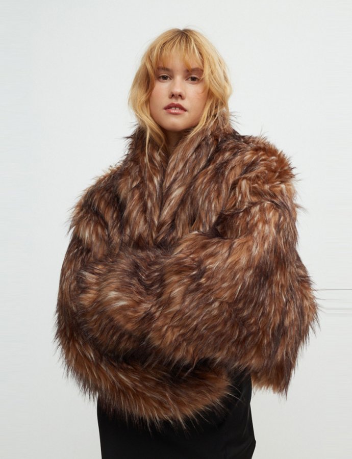 Martinez faux fur brown