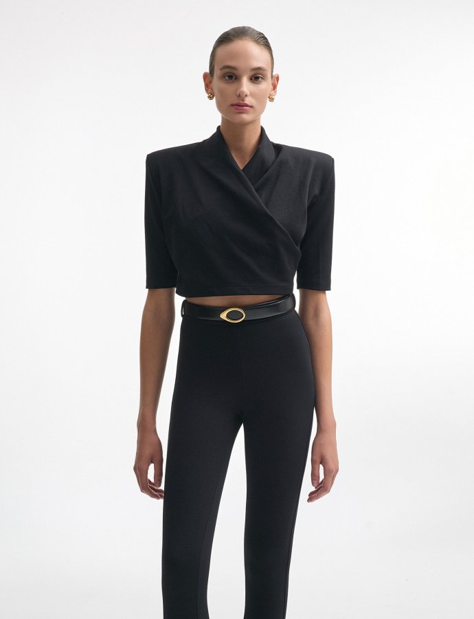 Melanie crop top black