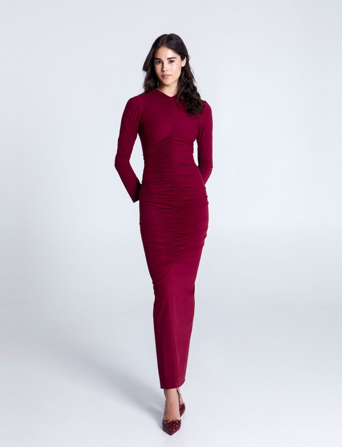Merlot nights maxi dress
