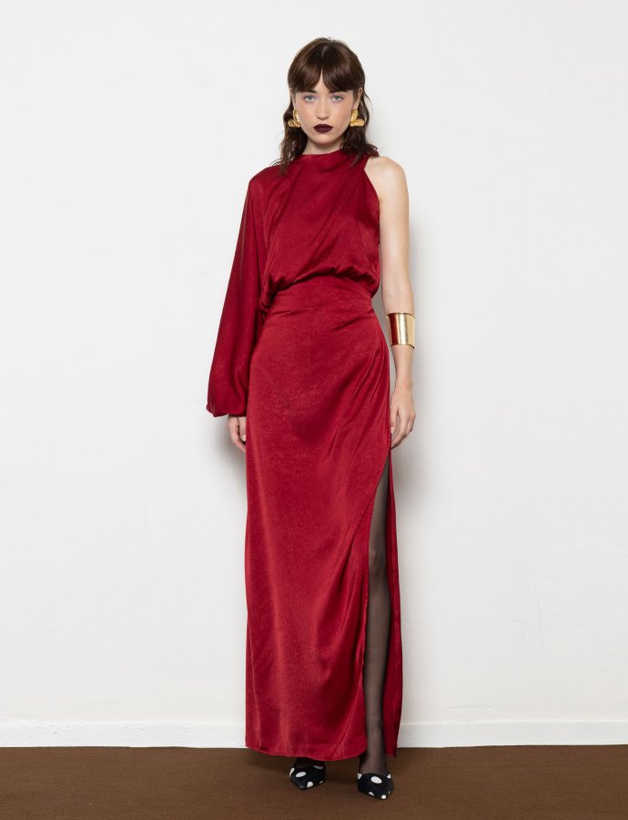 Millie bordeaux dress