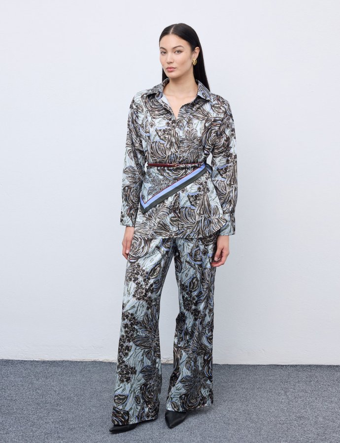 Mosaic anthesis silver pyjama set