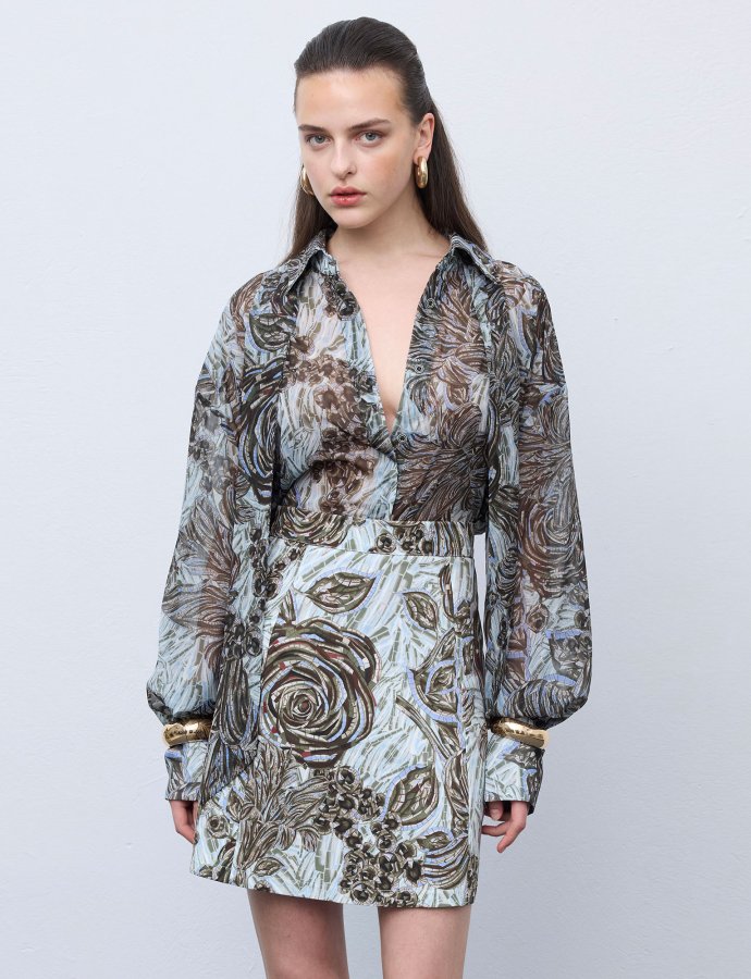 Mosaic anthesis silver shirt