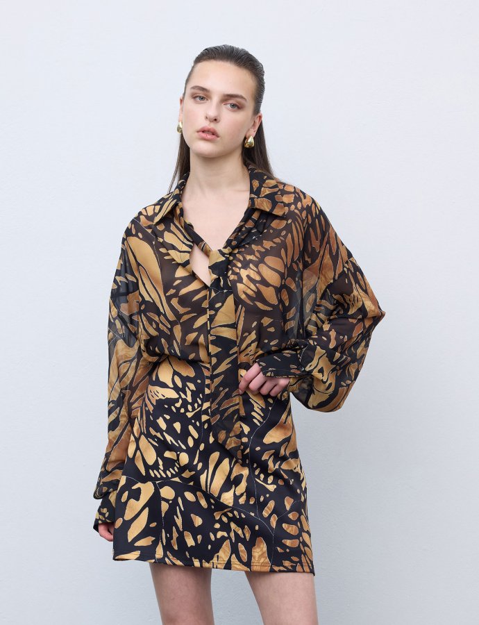 Mosaic butterfly shirt