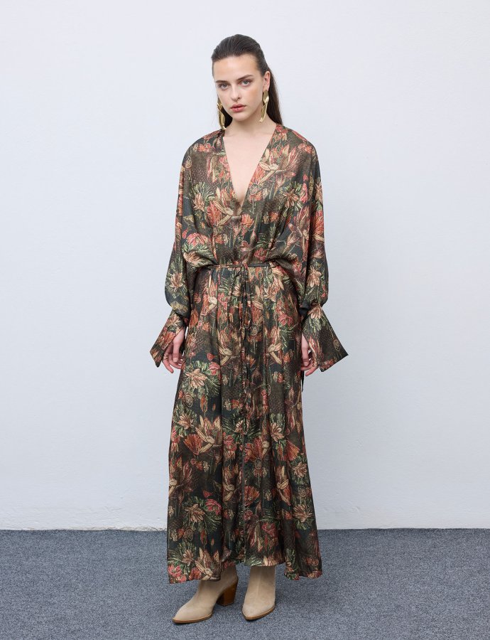 Mosaic oasis midi dress