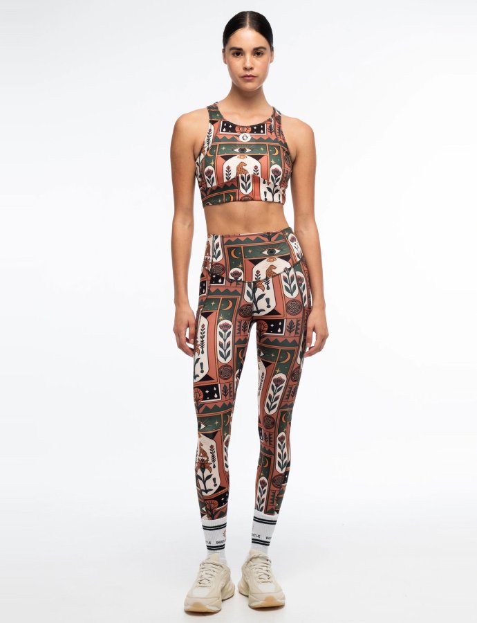 Mystic bloom sports leggings