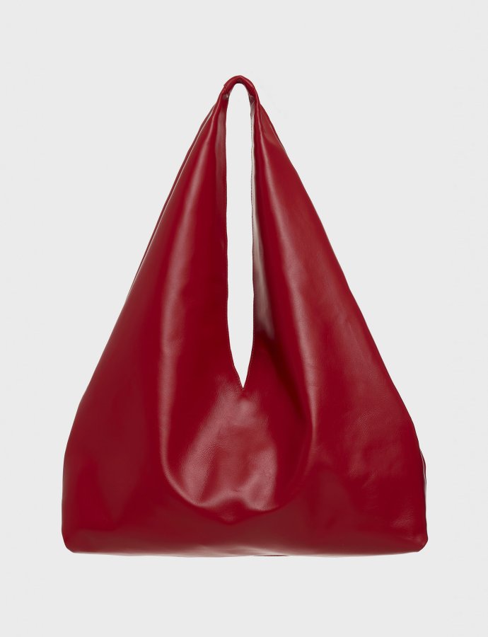Sin leather bag red