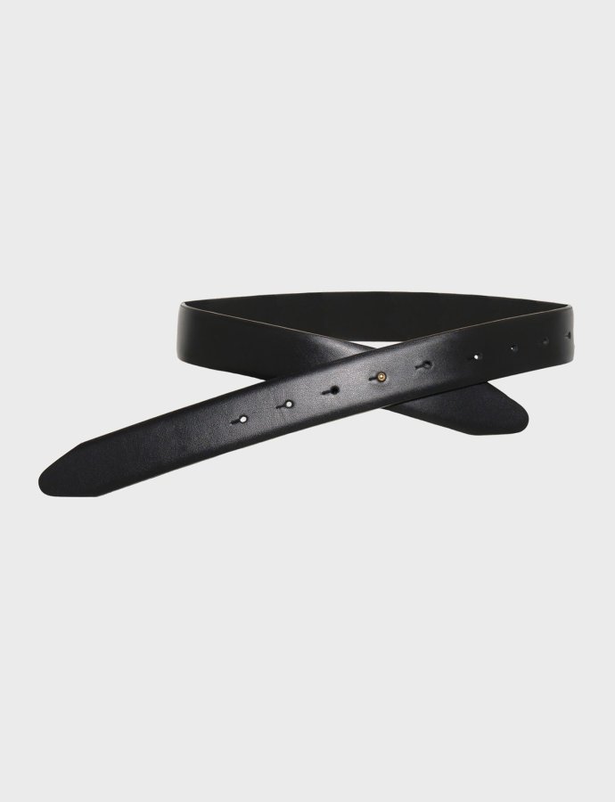 Thea leather belt black