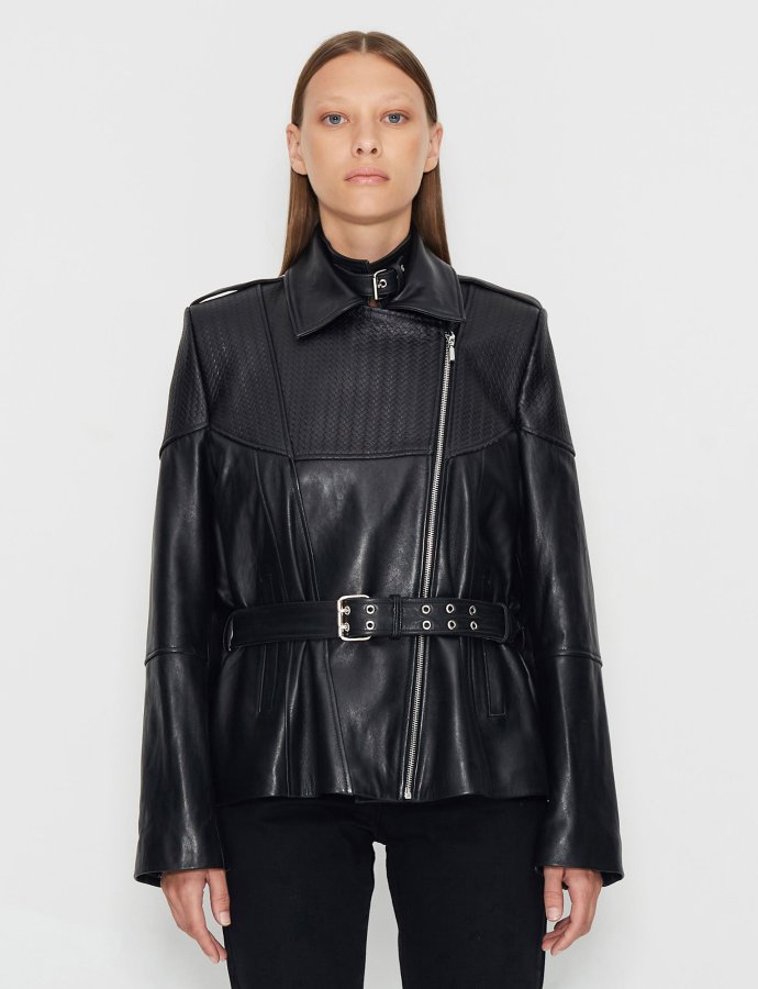 Momentum leather jacket black