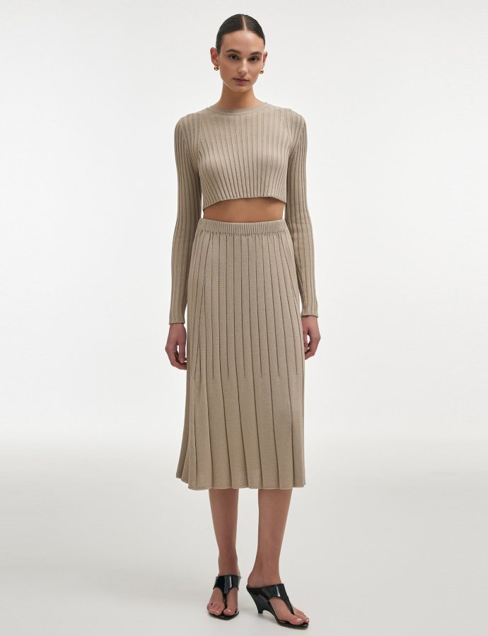 Femme knitted skirt greige