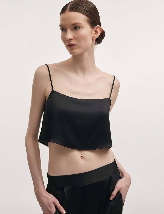 Naia crop top black