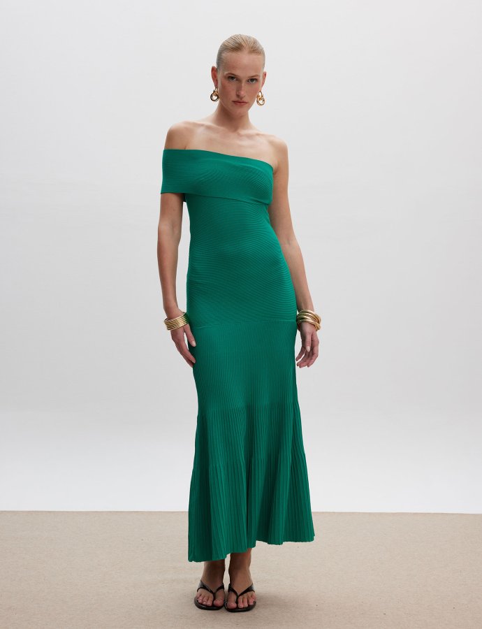 Nikol knit dress green