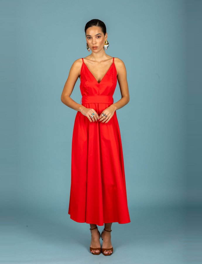 Nina dress coral