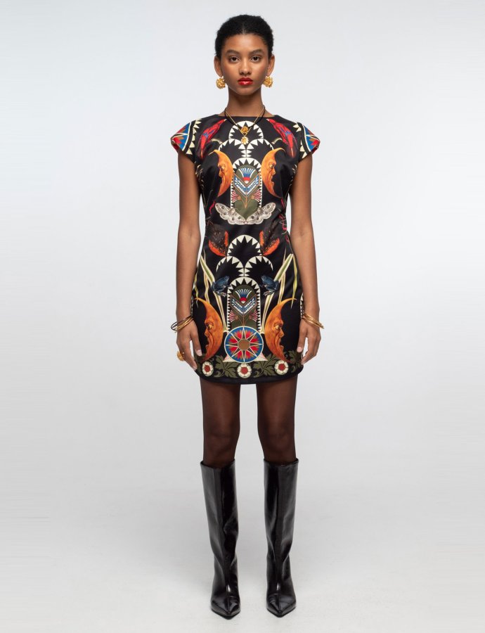 Nocturnal bodycon dress