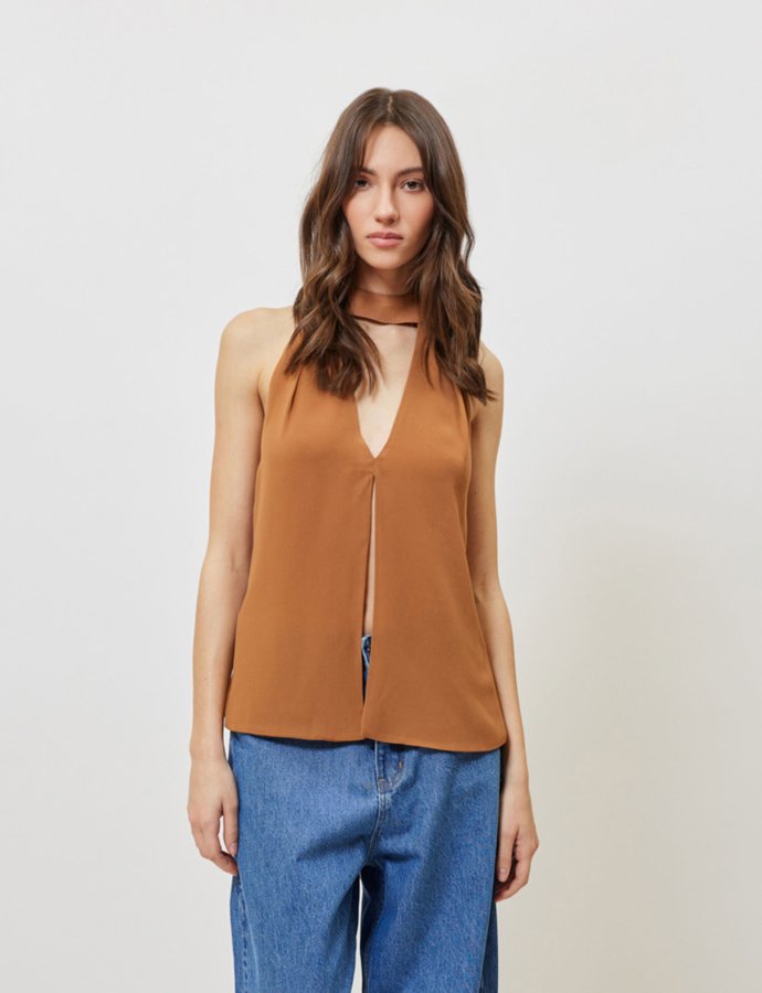 Noemi top chocolate