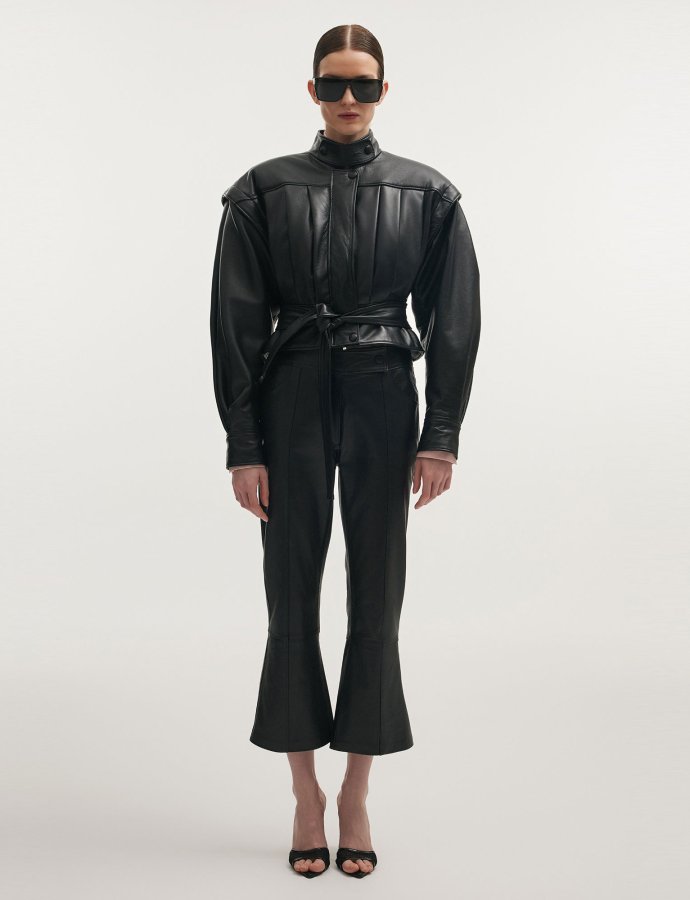 Tempest leather jacket black