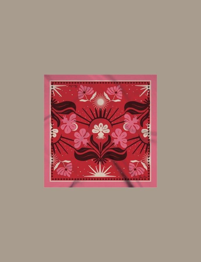 Passion flower scarf
