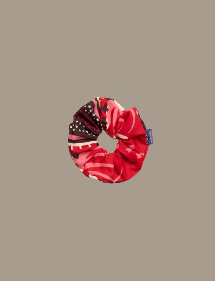 Passion flower scrunchie
