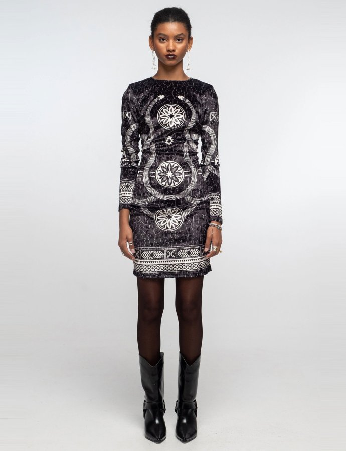 Philosophy bodycon dress velvet