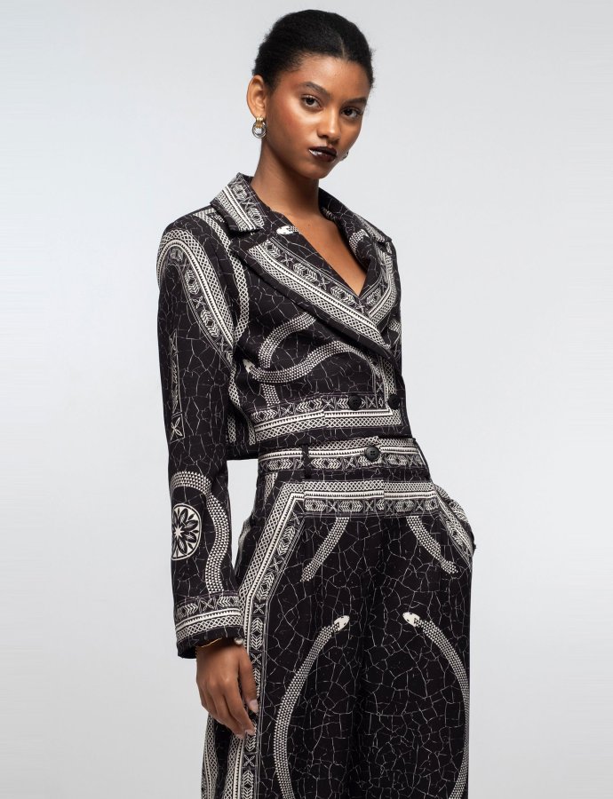 Philosophy crop blazer
