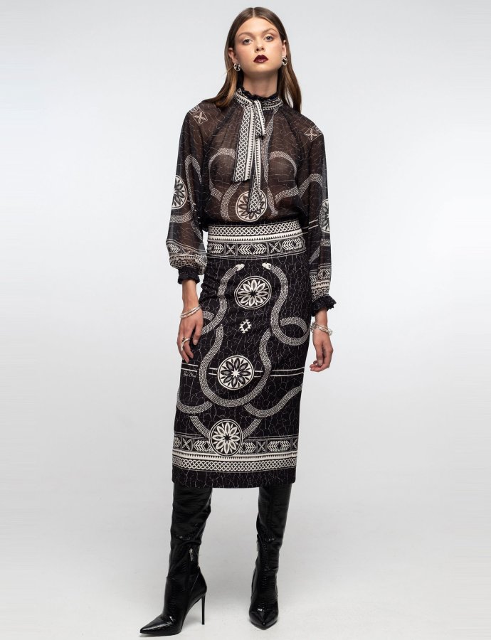 Philosophy midi skirt