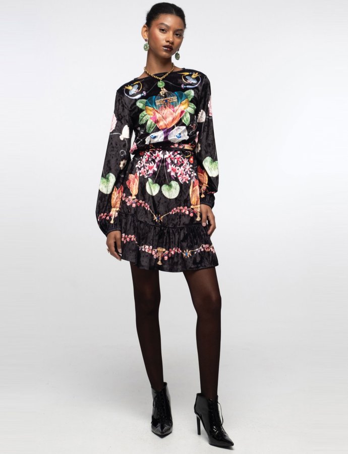 Primrose mini dress velvet