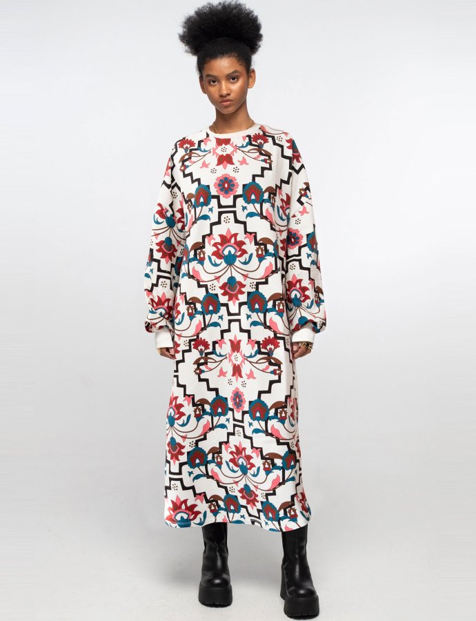 Romancer sweater dress ecru