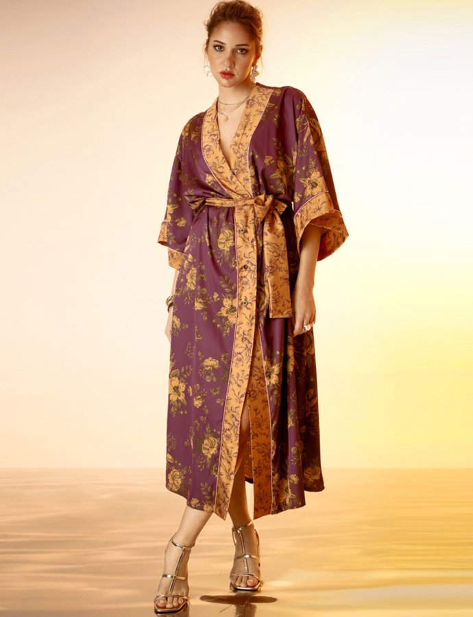 Romina midi dress purple