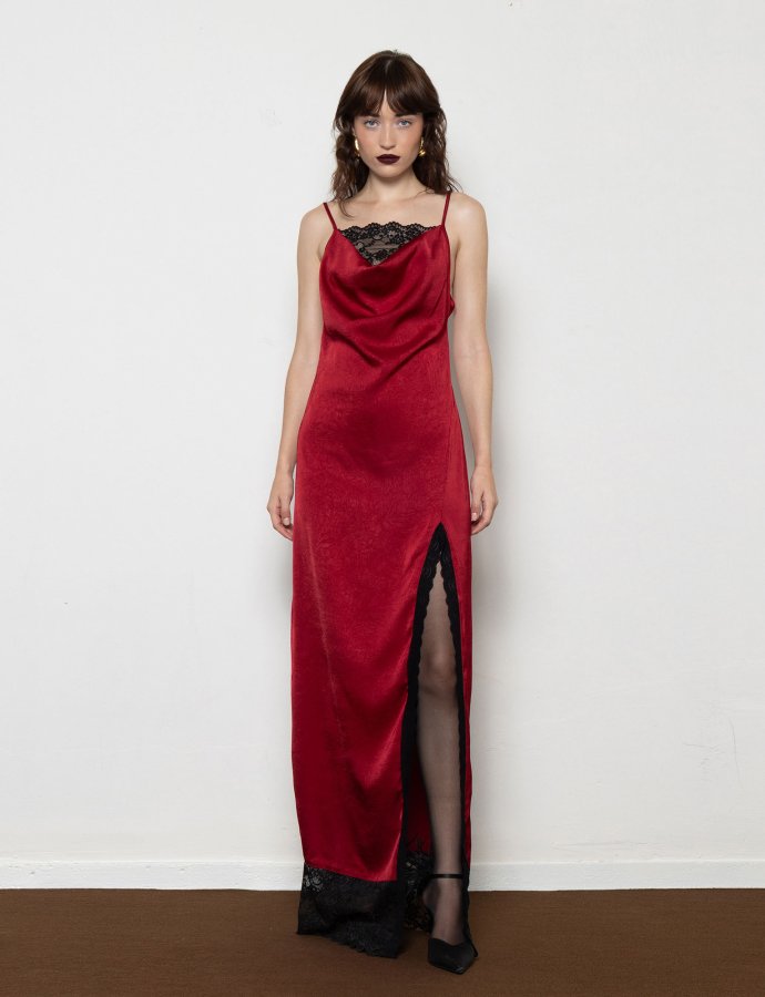 Ruby bordeaux dress