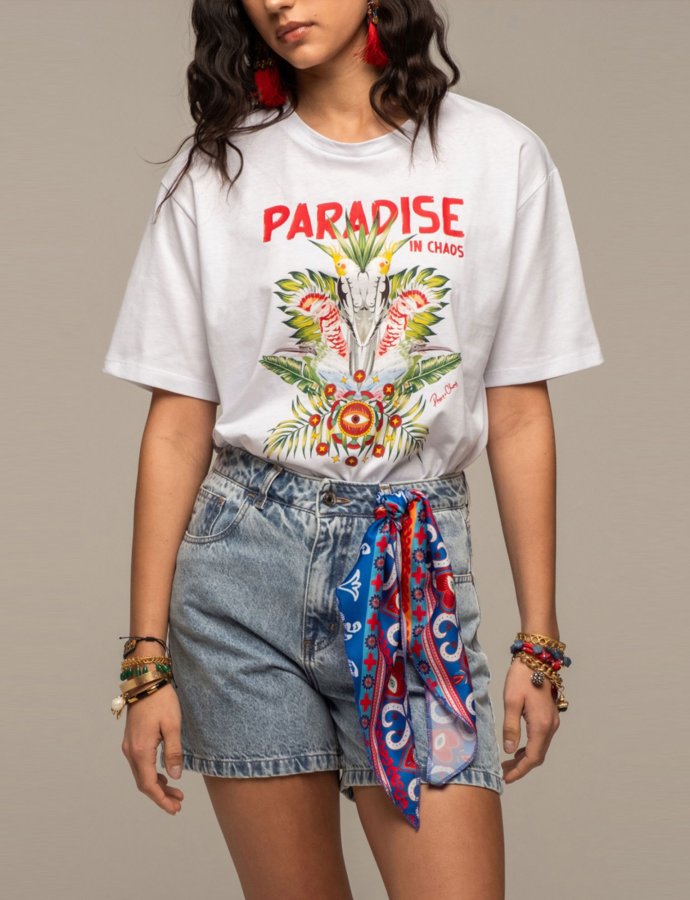 Karmic denim shorts blue