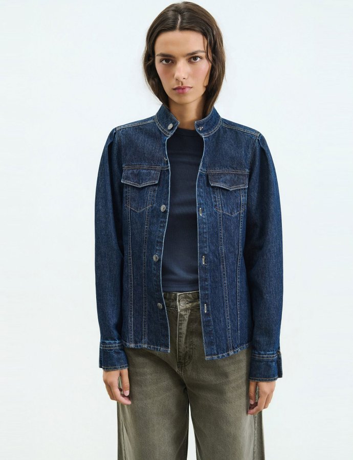 Emily ocean blue denim shirt