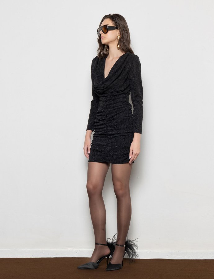 Sage mini dress black