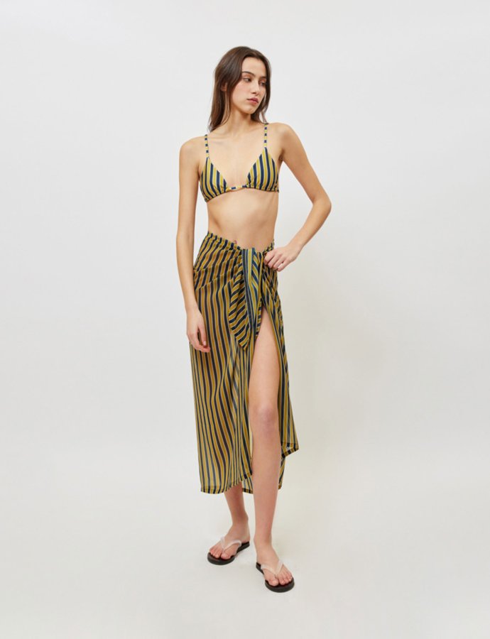 Sea breeze pareo oro stripes