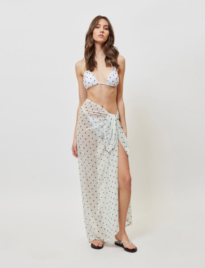 Sea breeze pareo polka dots