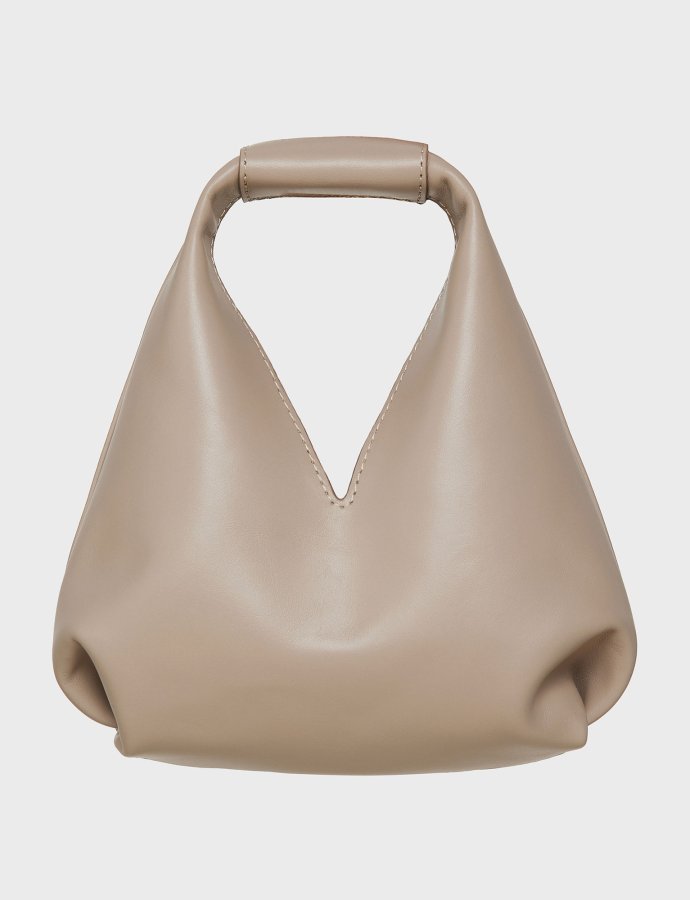 Sienna leather bag greige