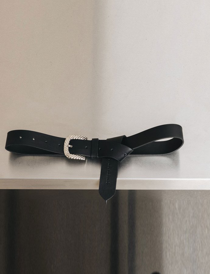 So lonely leather belt black nickel