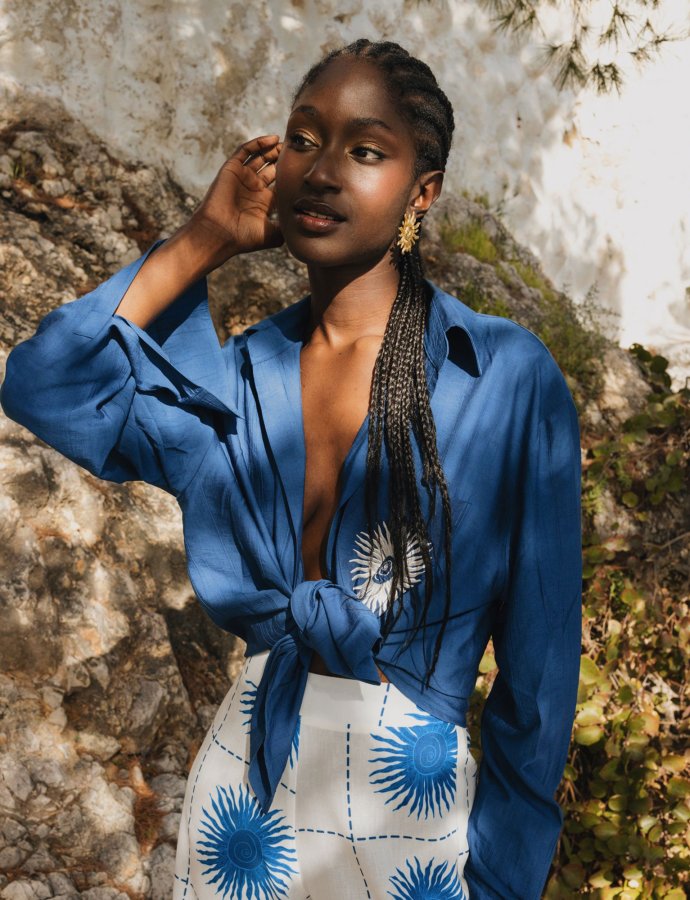 Soleil unisex shirt blue