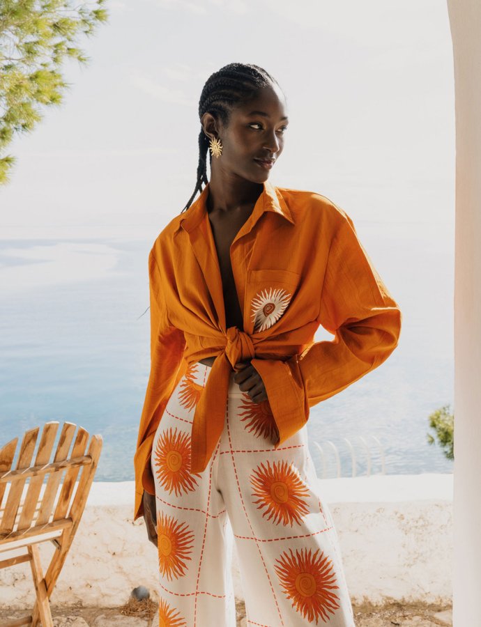 Soleil unisex shirt orange