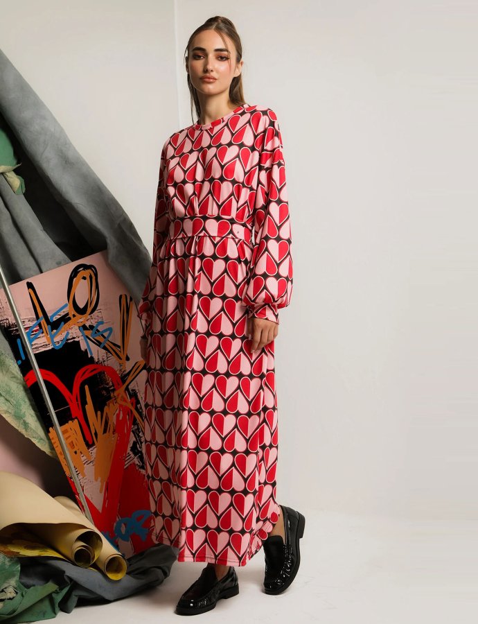 Solene dress hearts
