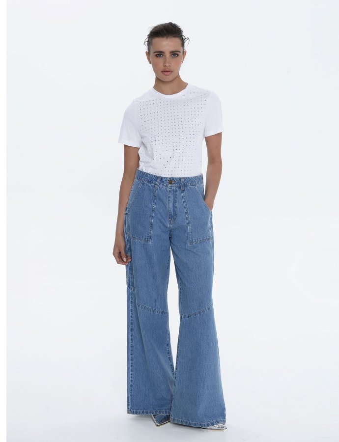 Spencer denim pants mid blue