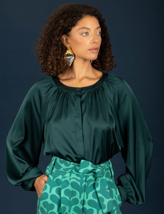 Stephen shirt dark emerald