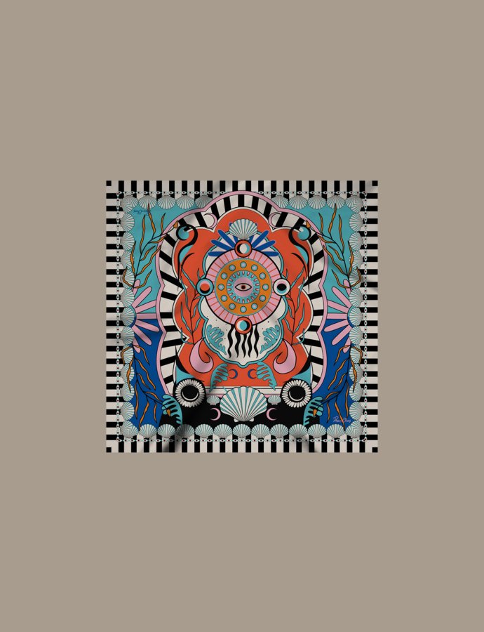 Surrealist scarf
