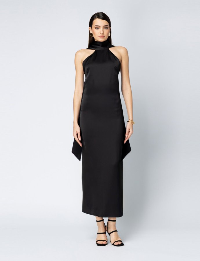 Sylvie midi dress black