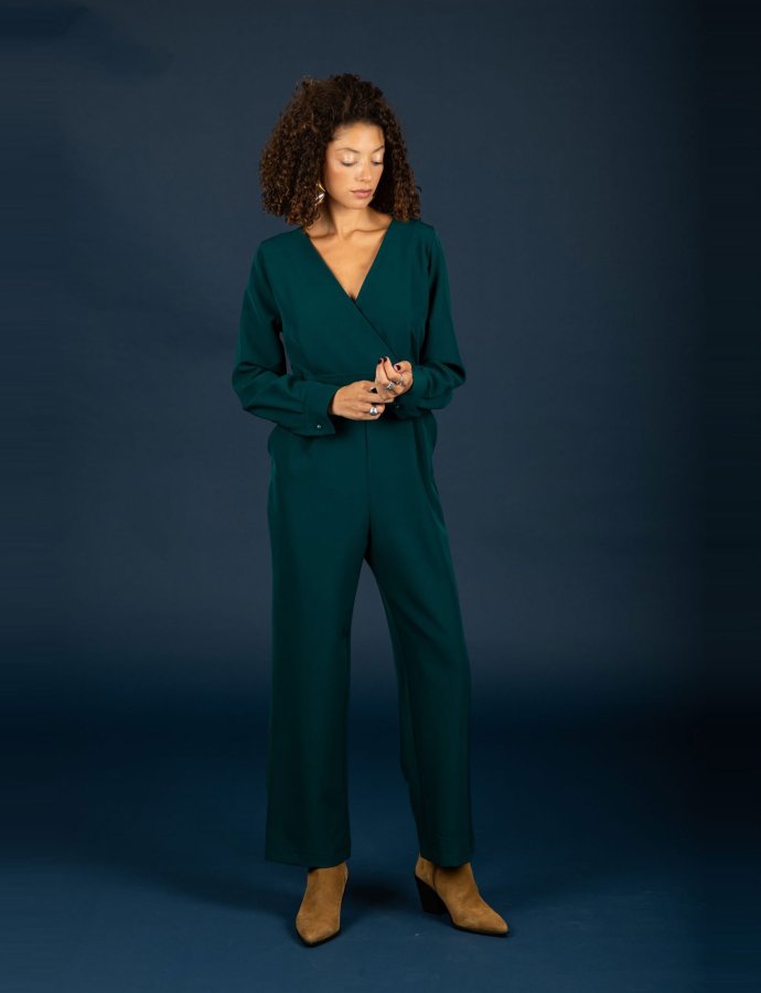 Terrie jumpsuit dark emerald