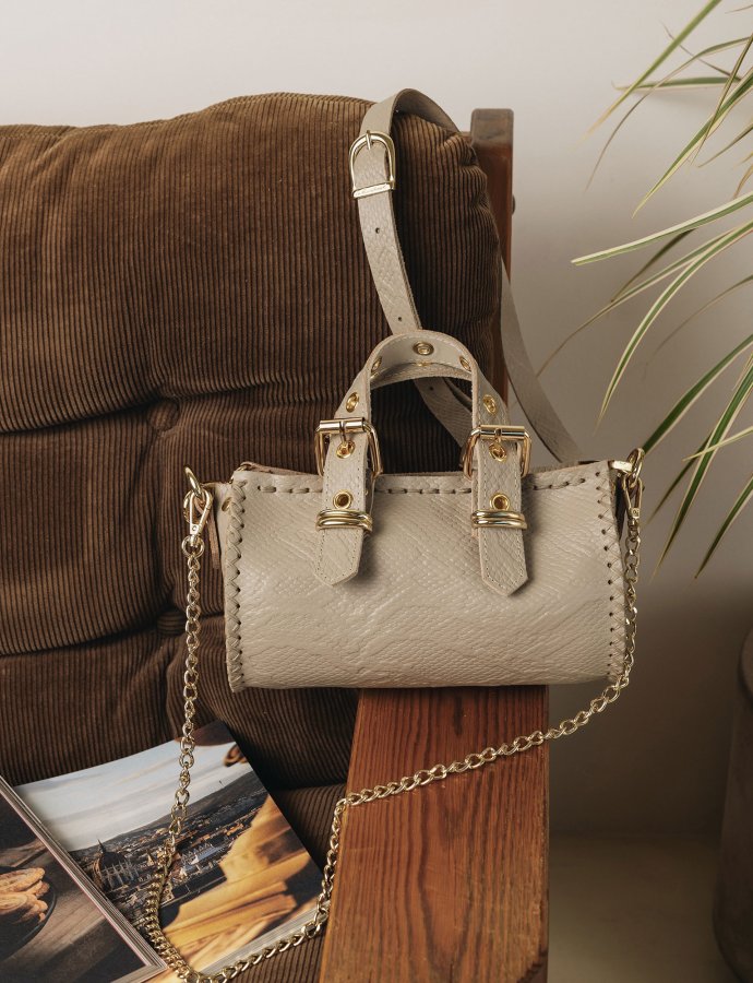 Unstoppable bag stone beige-gold